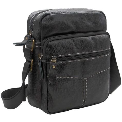 hm2284pol64 sac à bandoulière homme faux cuir noir